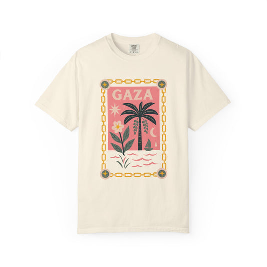 Gaza Break the Chains Cotton Tee - Front Print