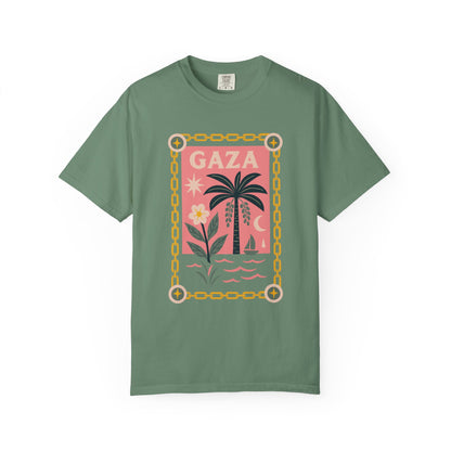 Gaza Break the Chains Cotton Tee - Front Print