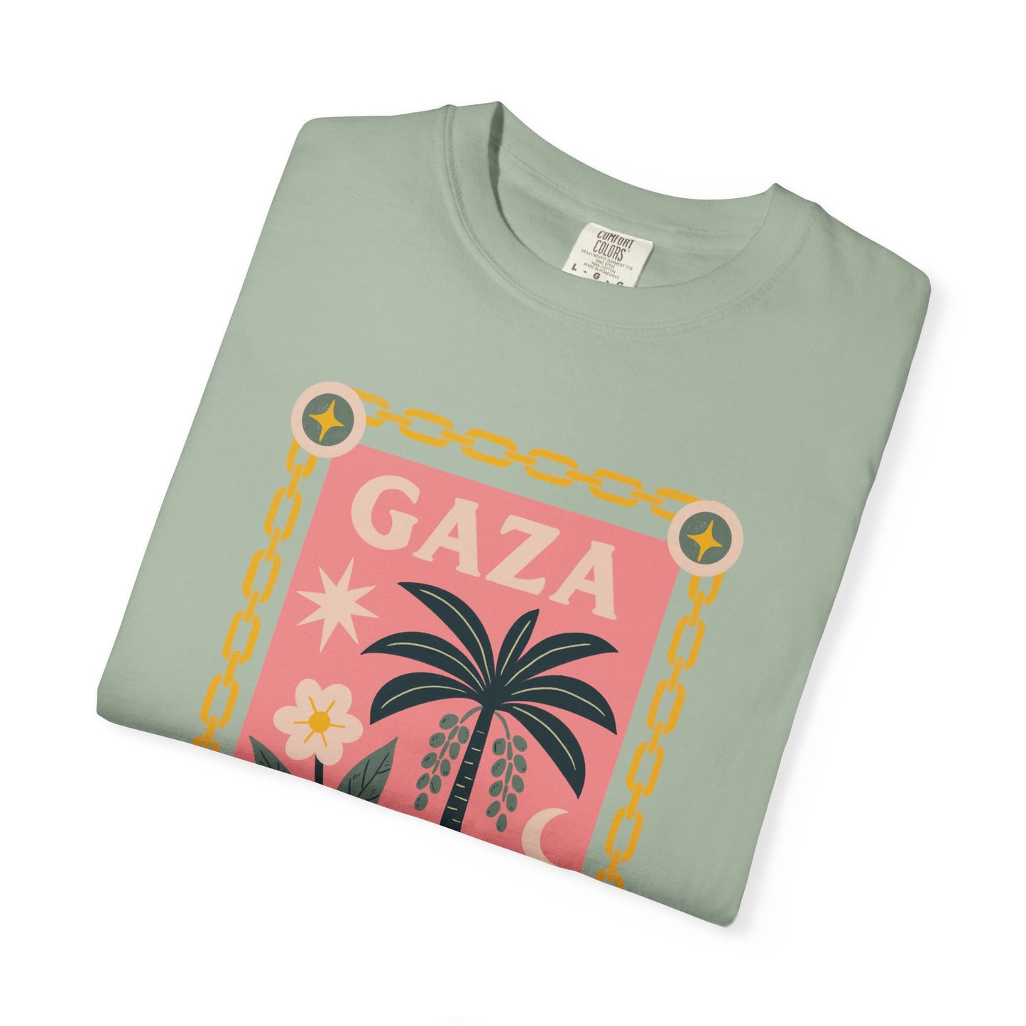 Gaza Break the Chains Cotton Tee - Front Print