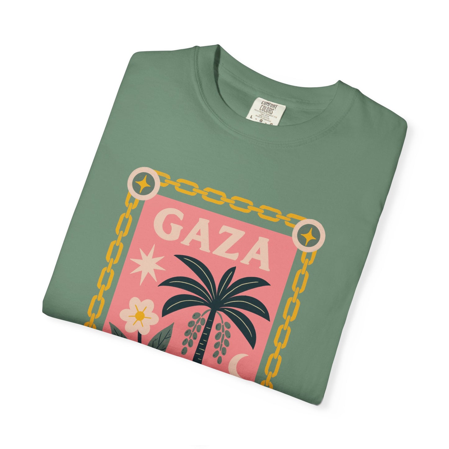 Gaza Break the Chains Cotton Tee - Front Print