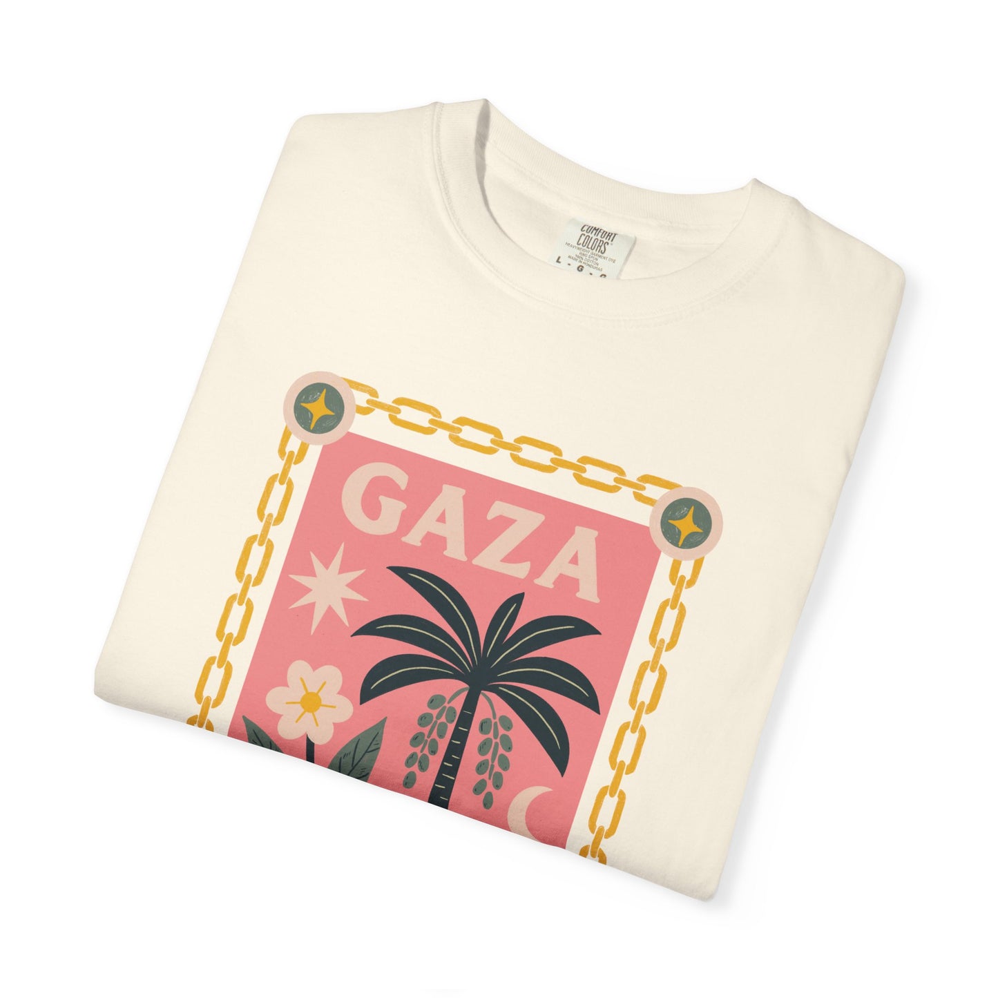 Gaza Break the Chains Cotton Tee - Front Print