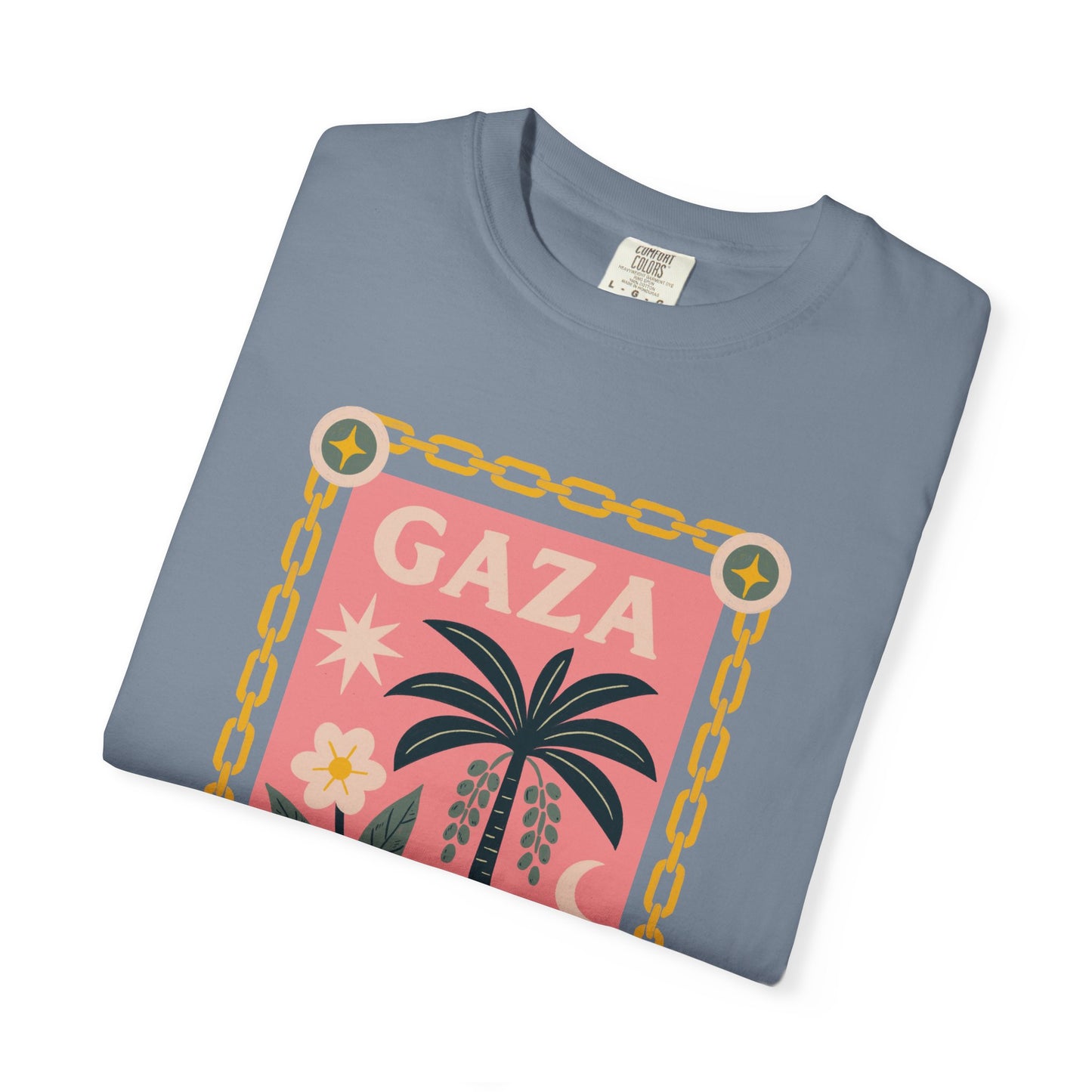Gaza Break the Chains Cotton Tee - Front Print