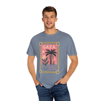Gaza Break the Chains Cotton Tee - Front Print