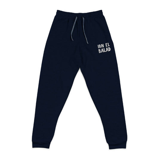 Ibn el Balad™ Embroidered Midweight Jogger in Black or Navy