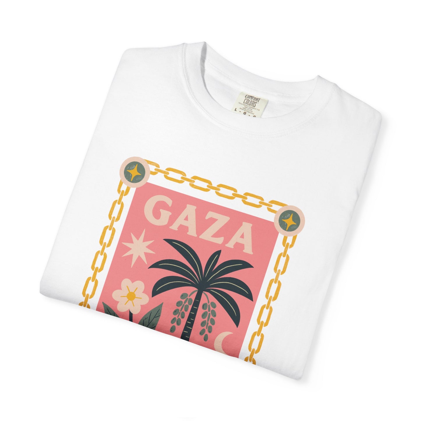 Gaza Break the Chains Cotton Tee - Front Print