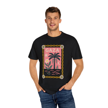 Gaza Break the Chains Cotton Tee - Front Print