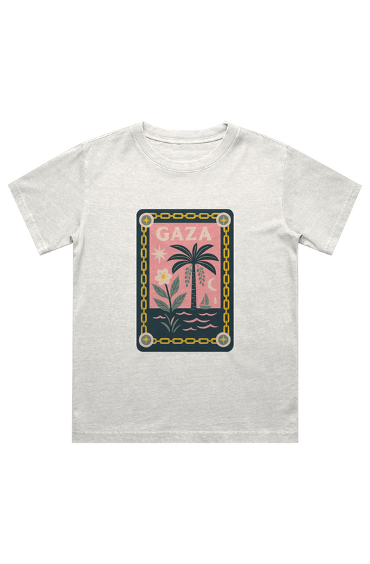 Gaza Framed Kids Heavy Faded Tee