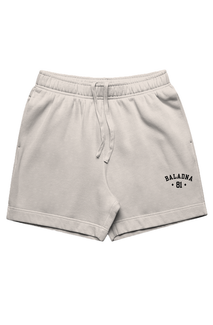 Men's Relaxed Faded Shorts 18" | Baladna 81 | Embroidered
