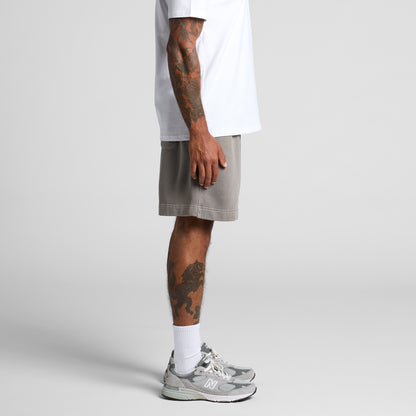 Men's Relaxed Faded Shorts 18" | Baladna 81 | Embroidered
