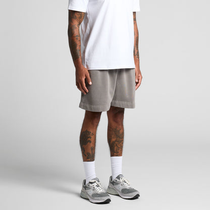 Men's Relaxed Faded Shorts 18" | Baladna 81 | Embroidered