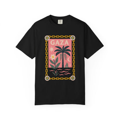 Gaza Break the Chains Cotton Tee - Front Print