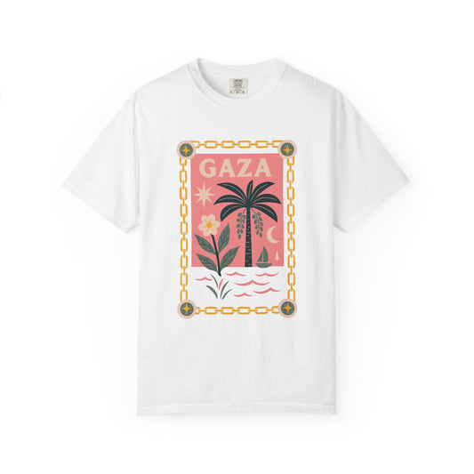 Gaza Break the Chains Cotton Tee - Front Print