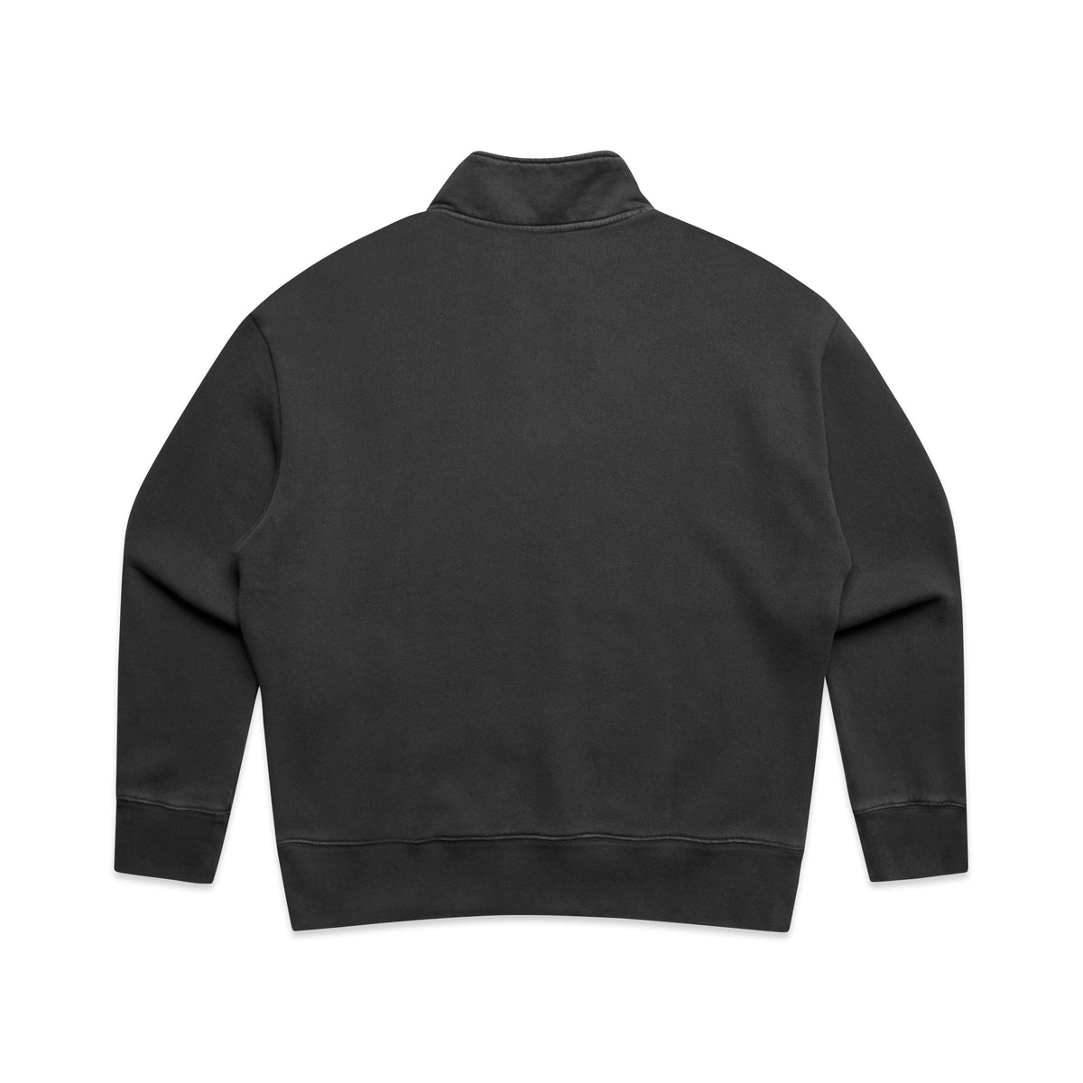 BALADNA Men's Relax Faded Quoter Zip Sweater