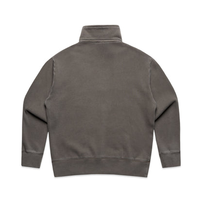 BALADNA Men's Relax Faded Quoter Zip Sweater