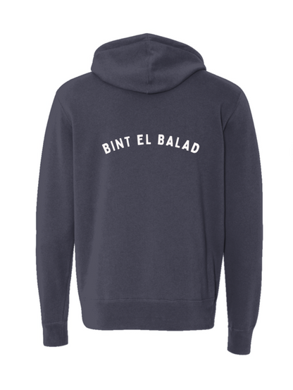 Bint el Balad™ Lightweight Full-Zip Cotton Hoodie [Print]